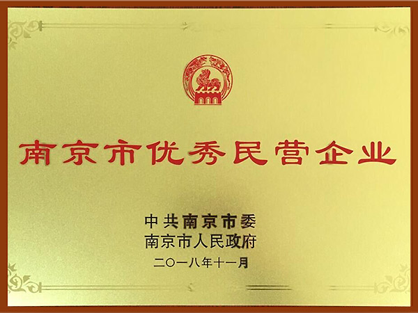 南京市優秀民營企業